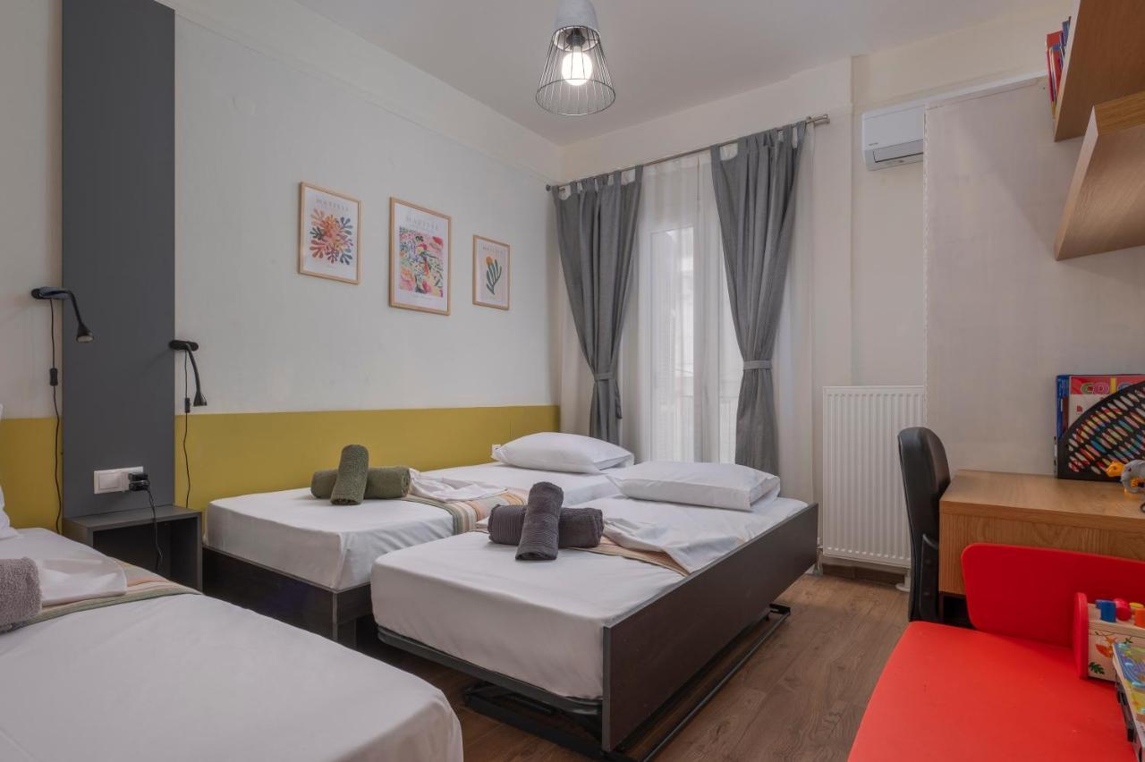 Estia Thessaloniki Apartment, Cozy, Spacious, Sunny, 2 Rooms-5 Beds Ngoại thất bức ảnh