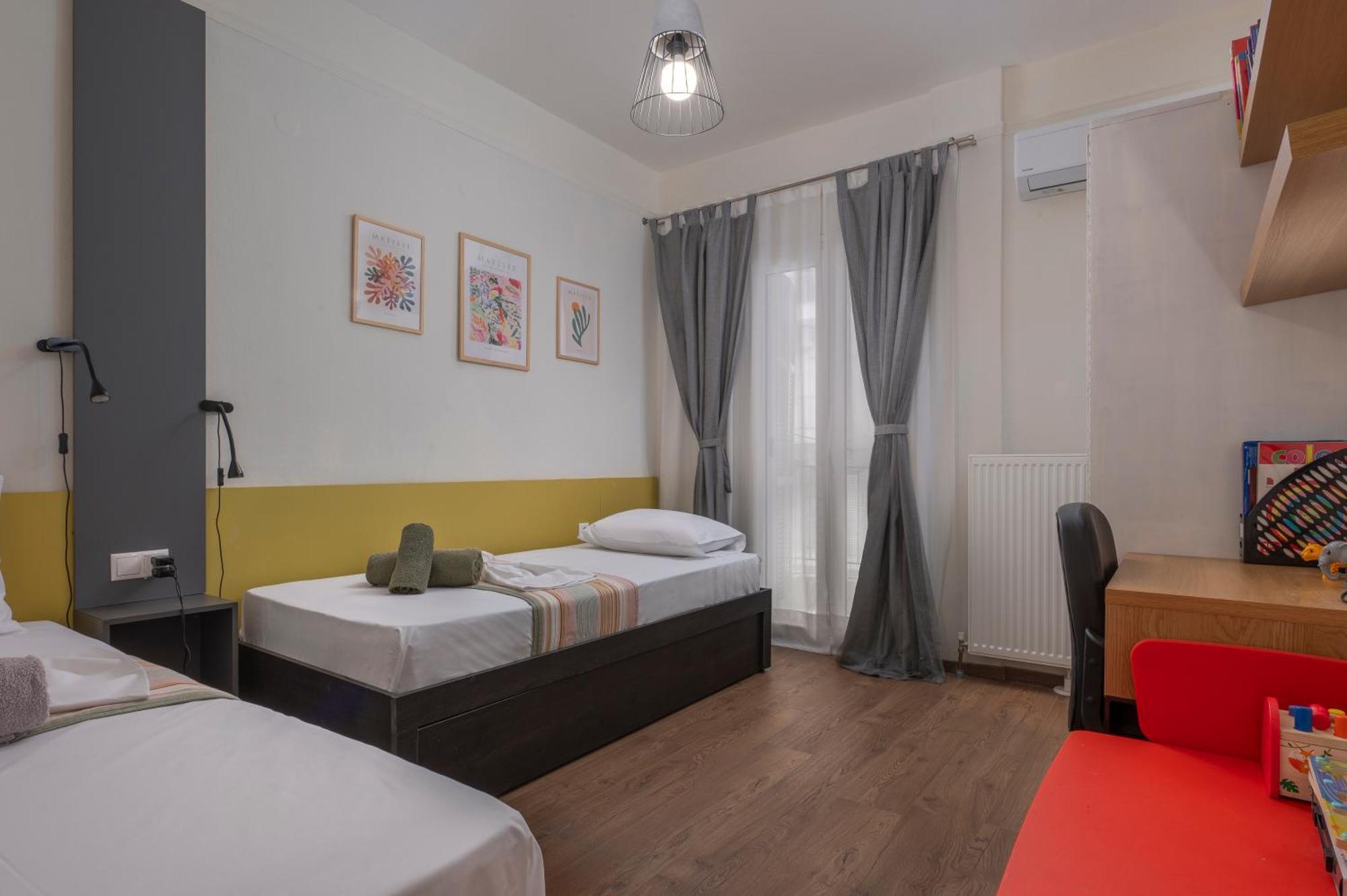 Estia Thessaloniki Apartment, Cozy, Spacious, Sunny, 2 Rooms-5 Beds Ngoại thất bức ảnh