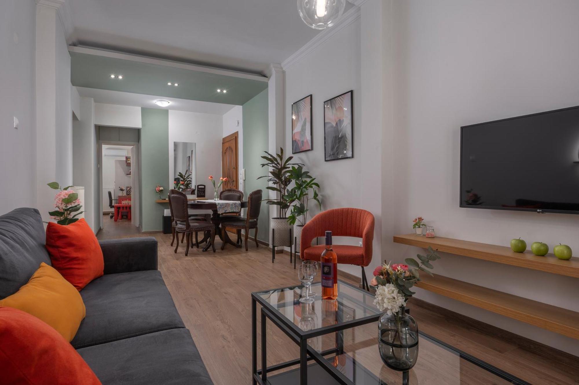 Estia Thessaloniki Apartment, Cozy, Spacious, Sunny, 2 Rooms-5 Beds Ngoại thất bức ảnh